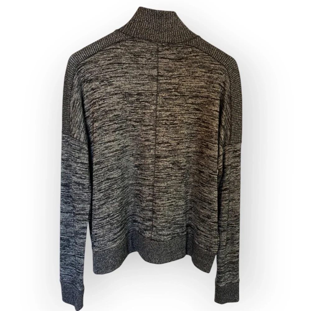 Rag & Bone Avryl Marled Mockneck Sweater Size Small Black Gray - Picture 4 of 7